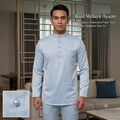 [Free Butang] Baju Melayu Ayaan Slim fit Lelaki Dewasa Muslim Men's Baju