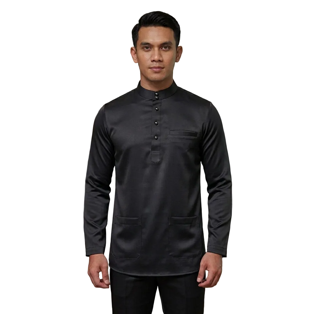 [Free Butang] Baju Melayu Ayaan Slim fit Lelaki Dewasa Muslim Men's Baju